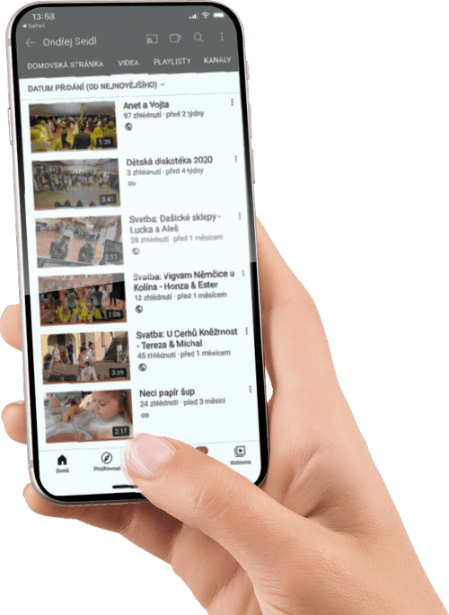 Youtube mobil v ruce