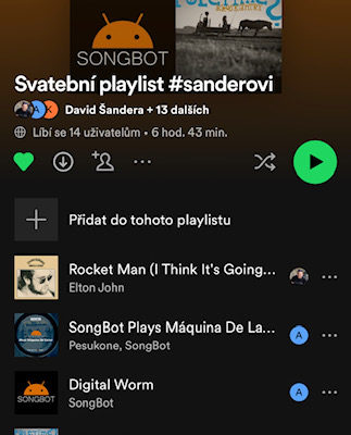 svatební playlist seznam